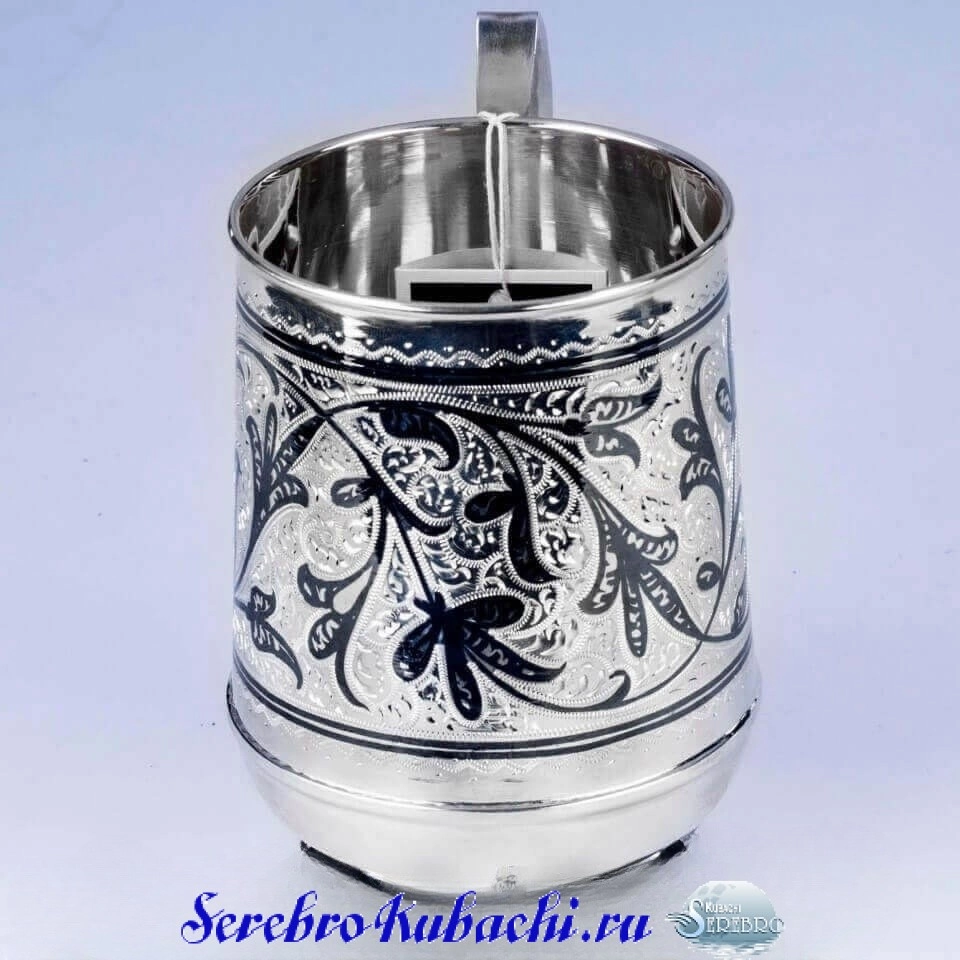 кубачинская серебряная кружка