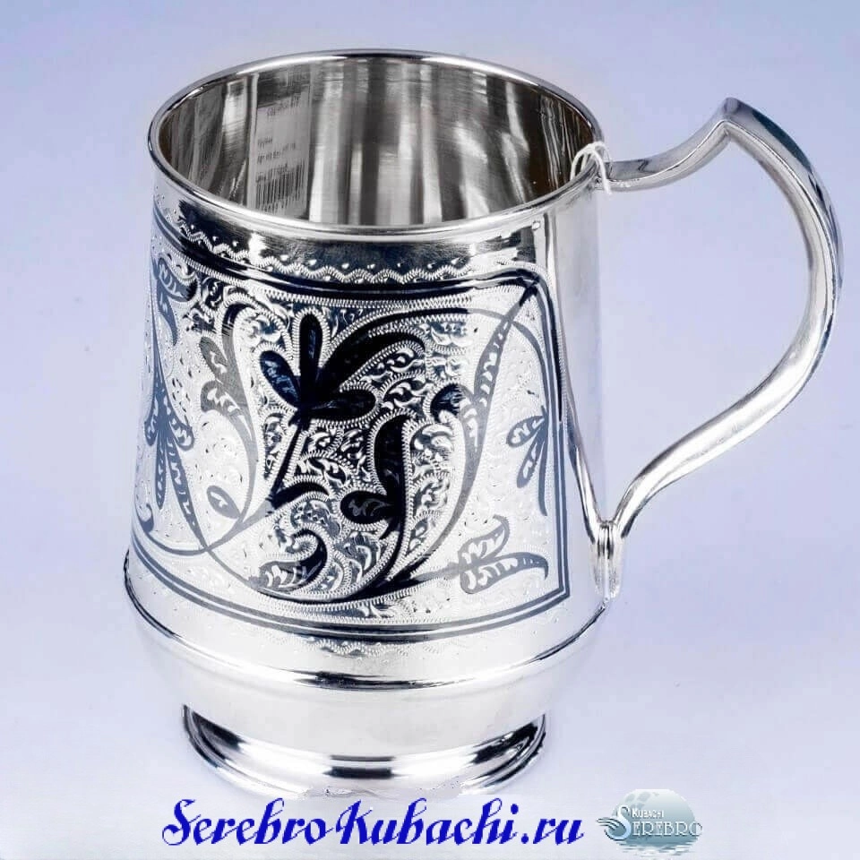кубачинская серебряная кружка
