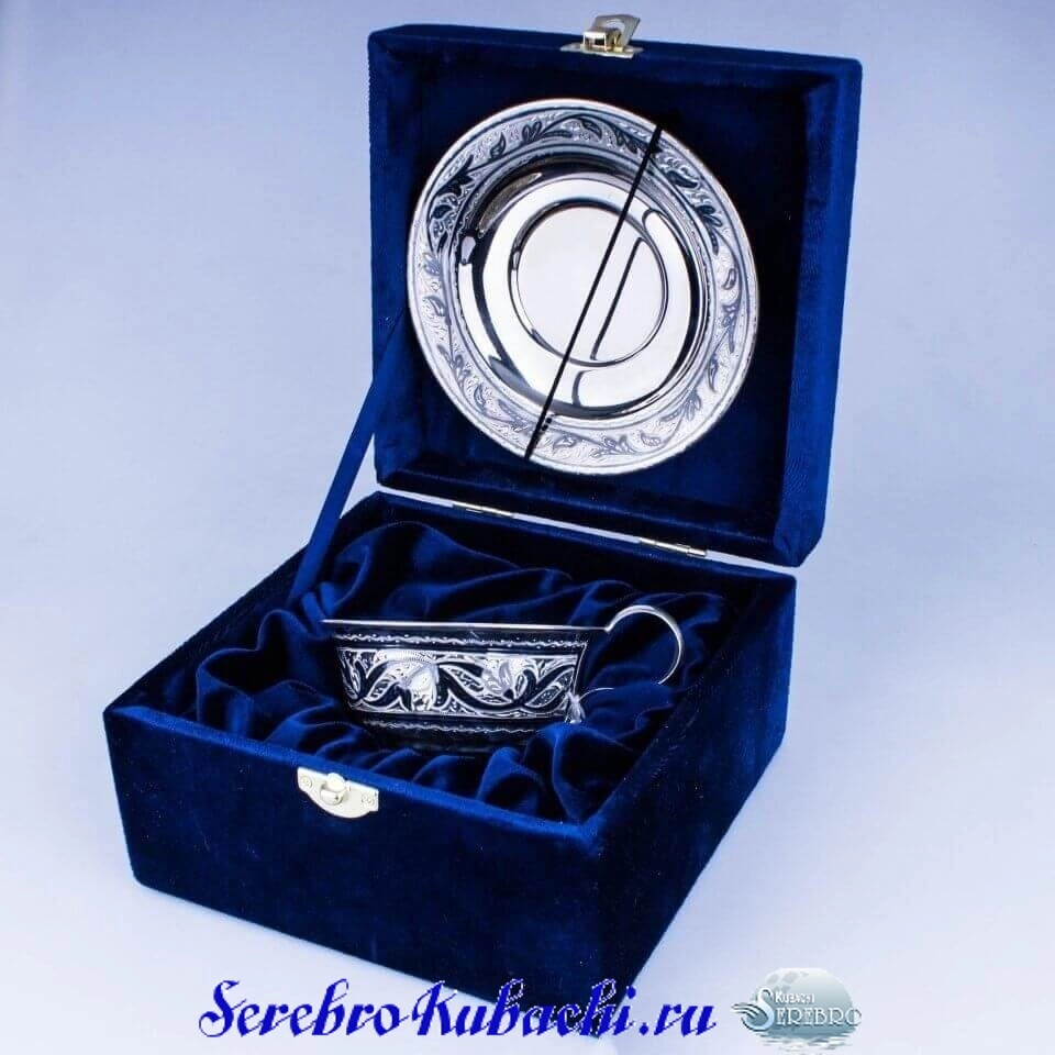 Alternative view of Серебряная чайная пара в подарок