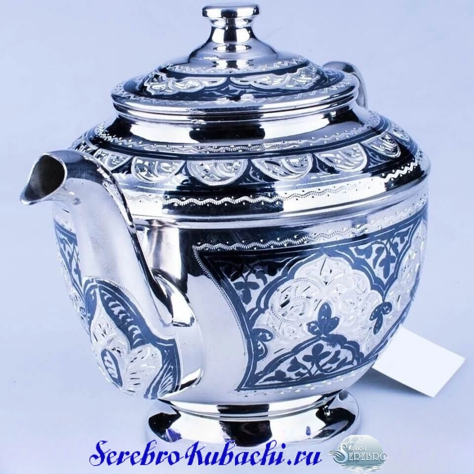 Alternative view of Серебряный чайник для заварки
