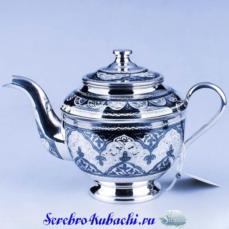 серебряный чайник для заварки