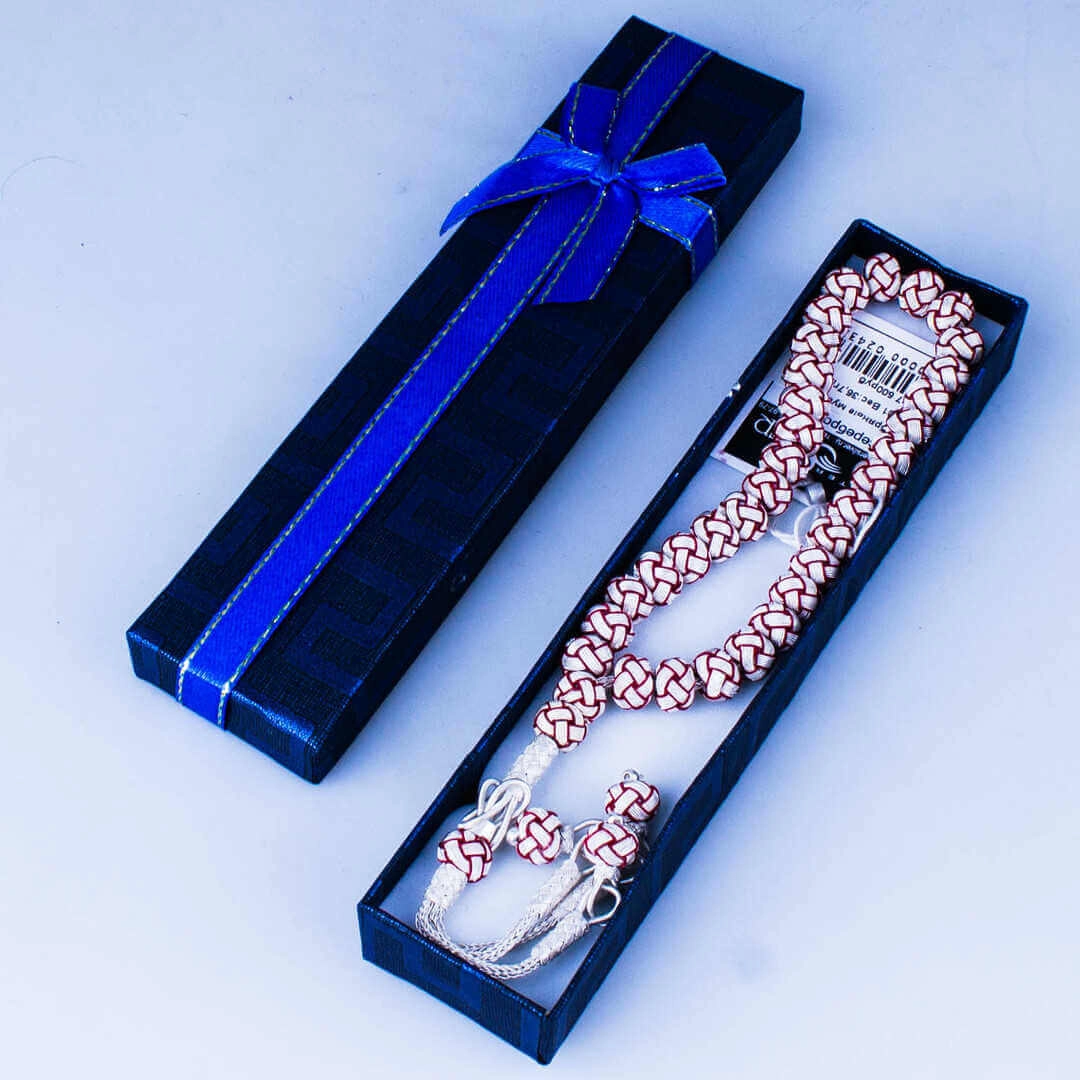 четки серебряные цветные в футляре