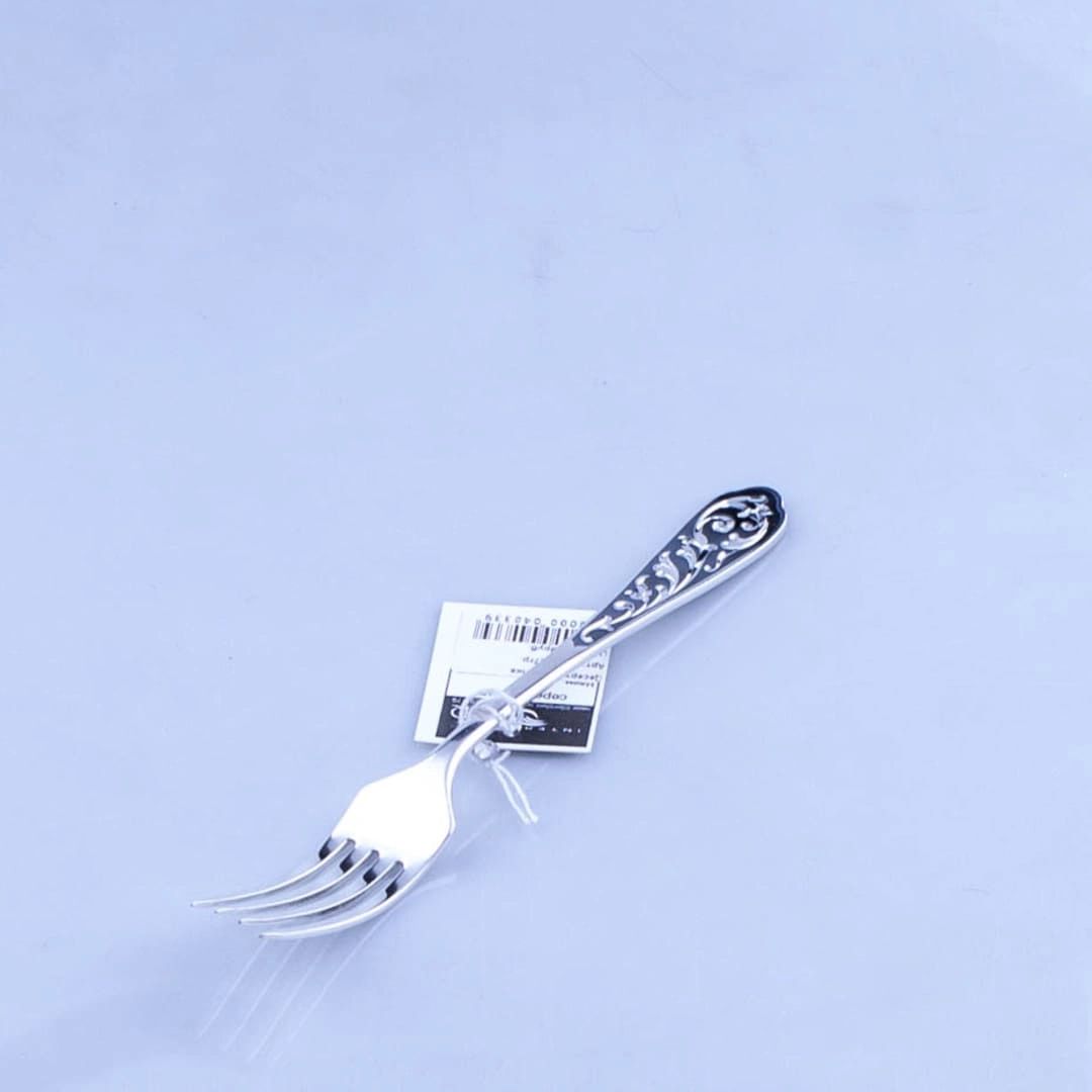 серебряная десертная вилка