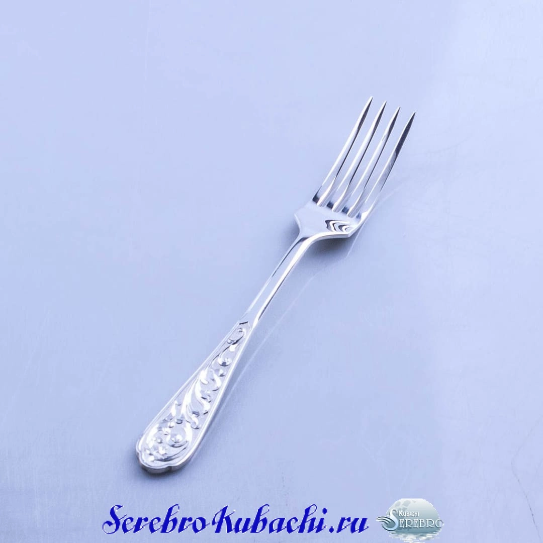 детская серебряная вилка