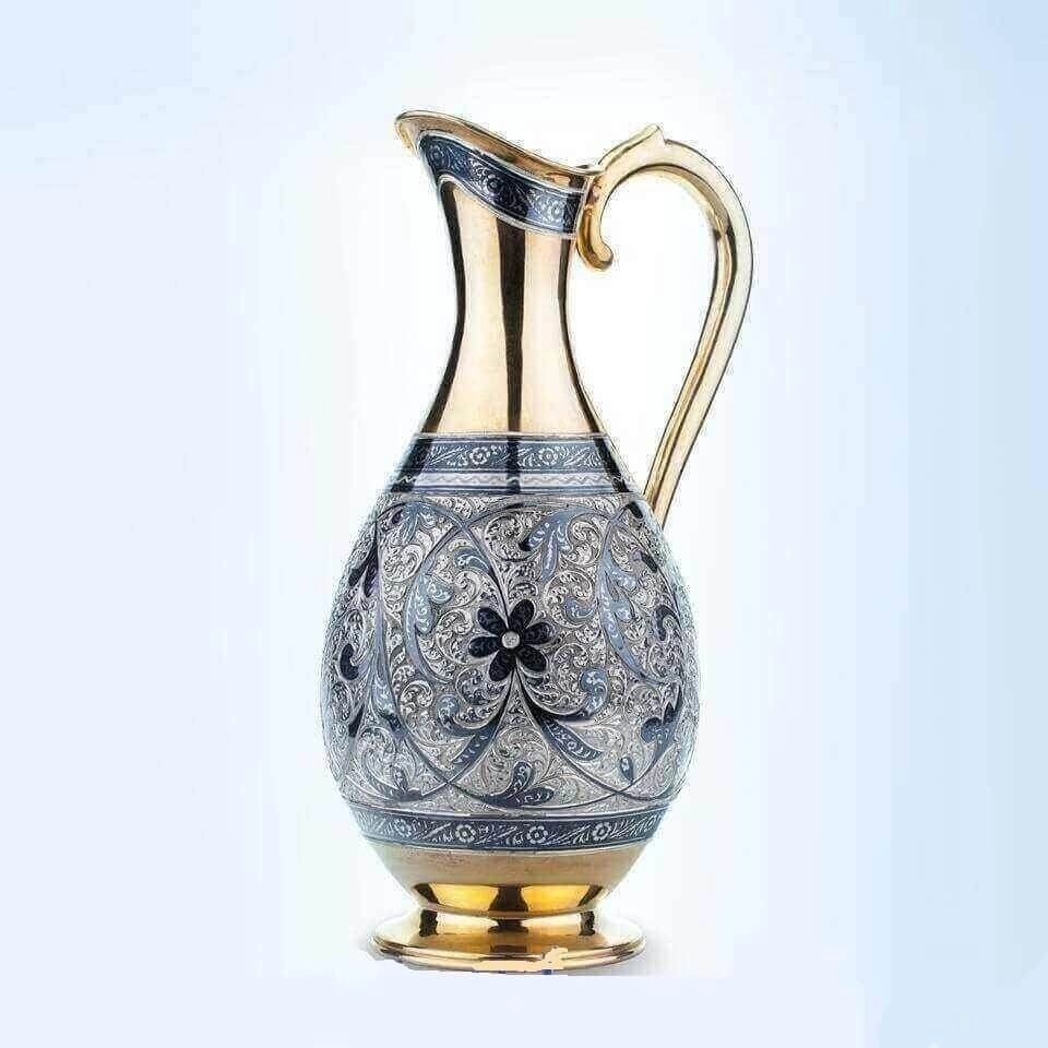 серебряный кувшин кубачи в футляре