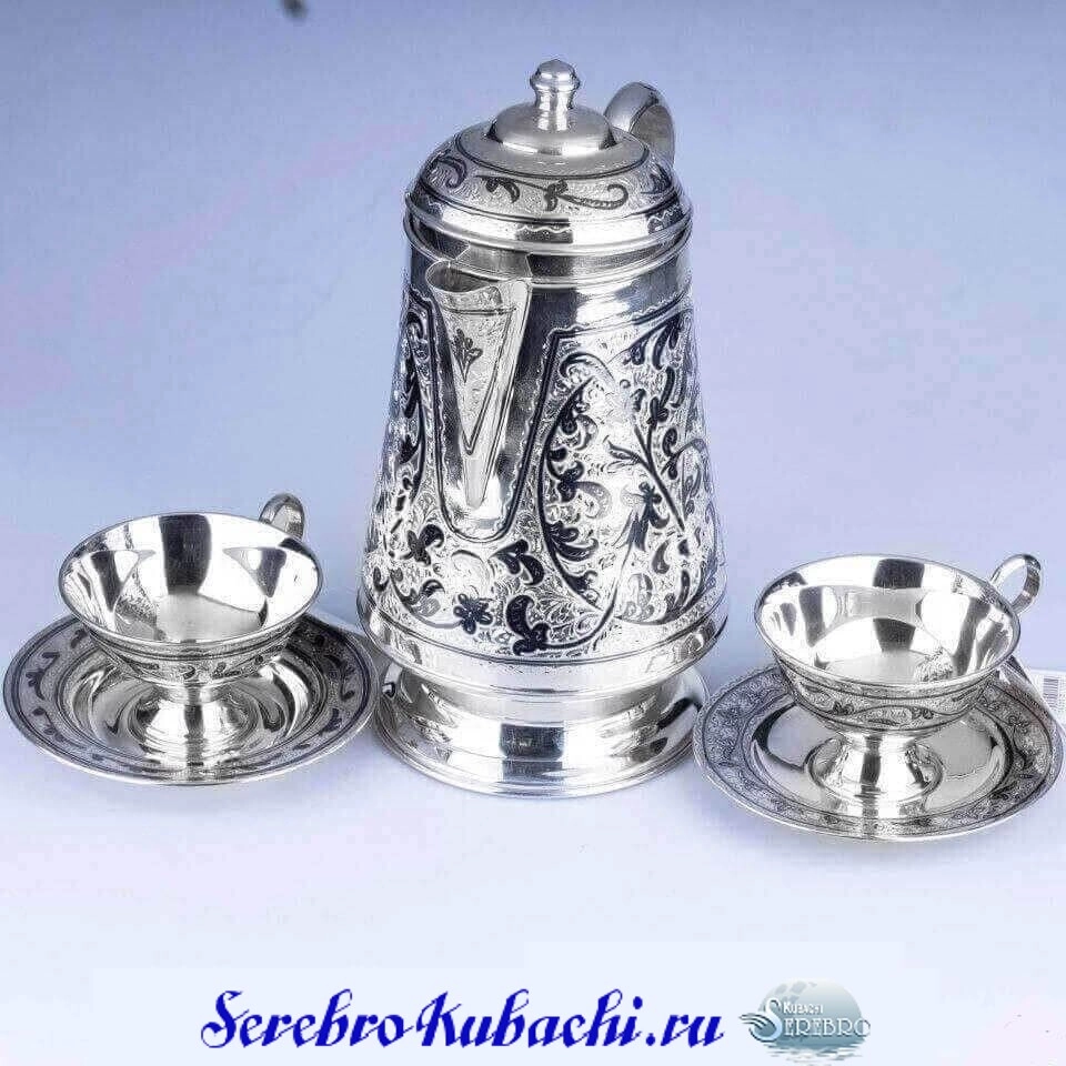 кофейный набор из серебра