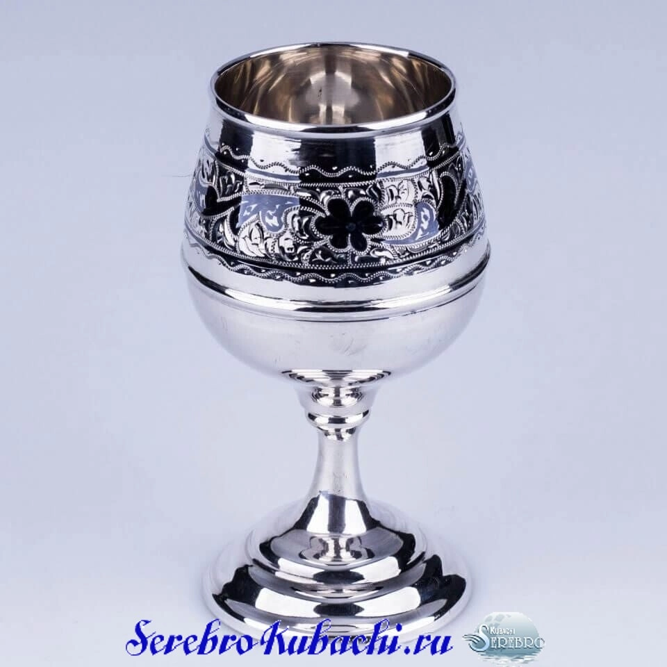 коньячный бокал серебро