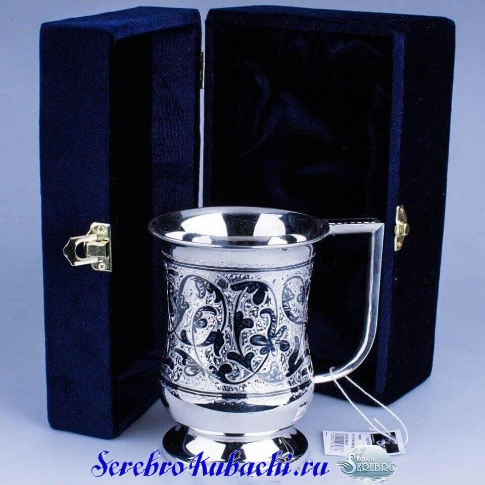 большая кружка серебро