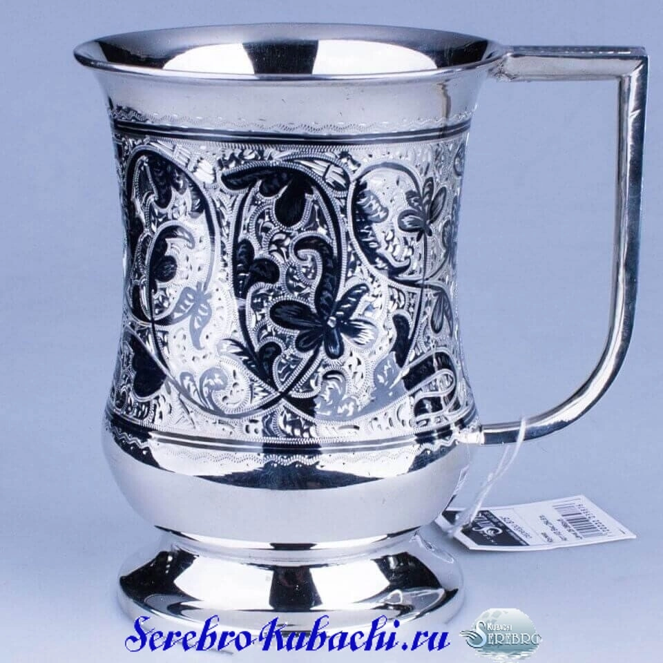 большая кружка серебро
