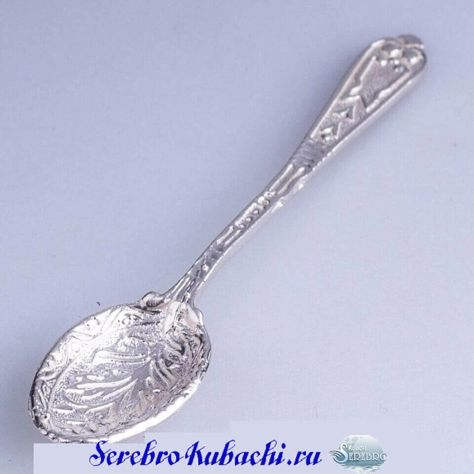 серебряная ложечка для соли