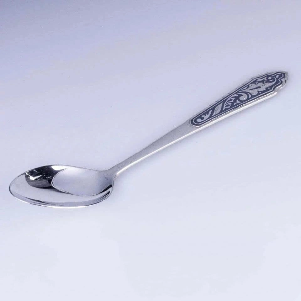 серебряная чайная ложка кубачи