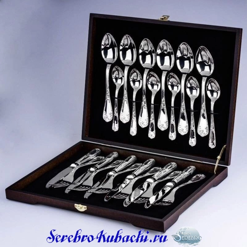серебряные столовые приборы