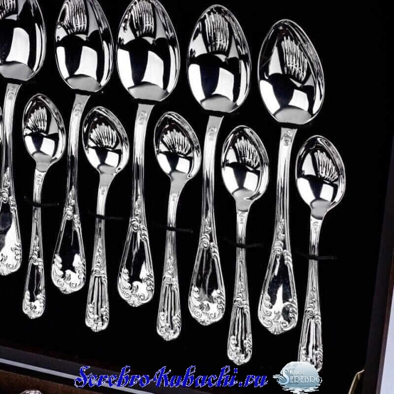 серебряные столовые приборы