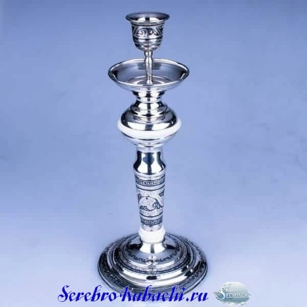 подсвечник из серебра