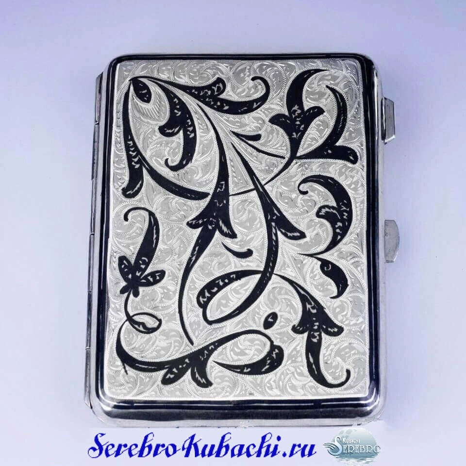 серебряный портсигар