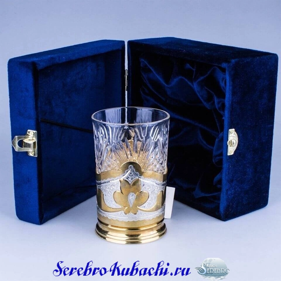 Alternative view of Серебряный подстаканник с позолотой