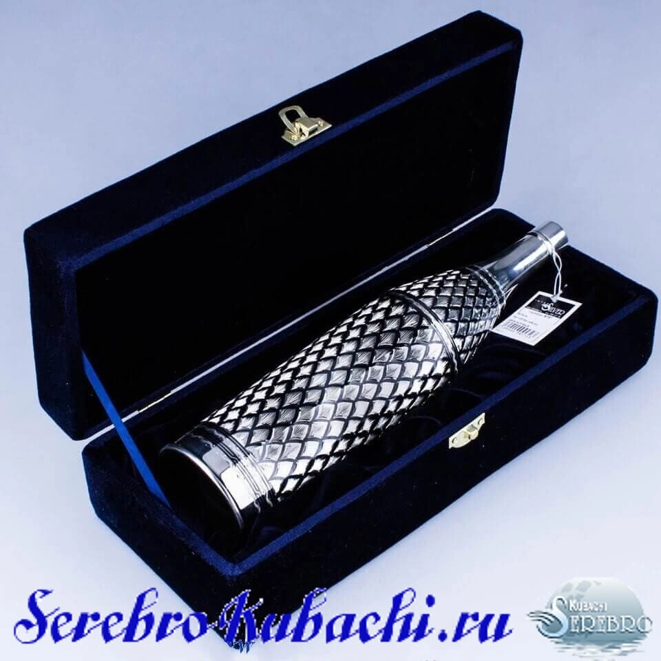 серебряная бутыль кубачи
