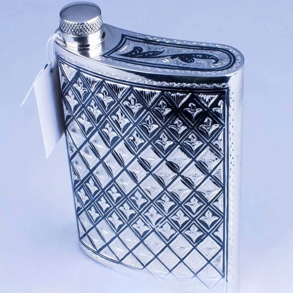 фляжка подарочная серебряная