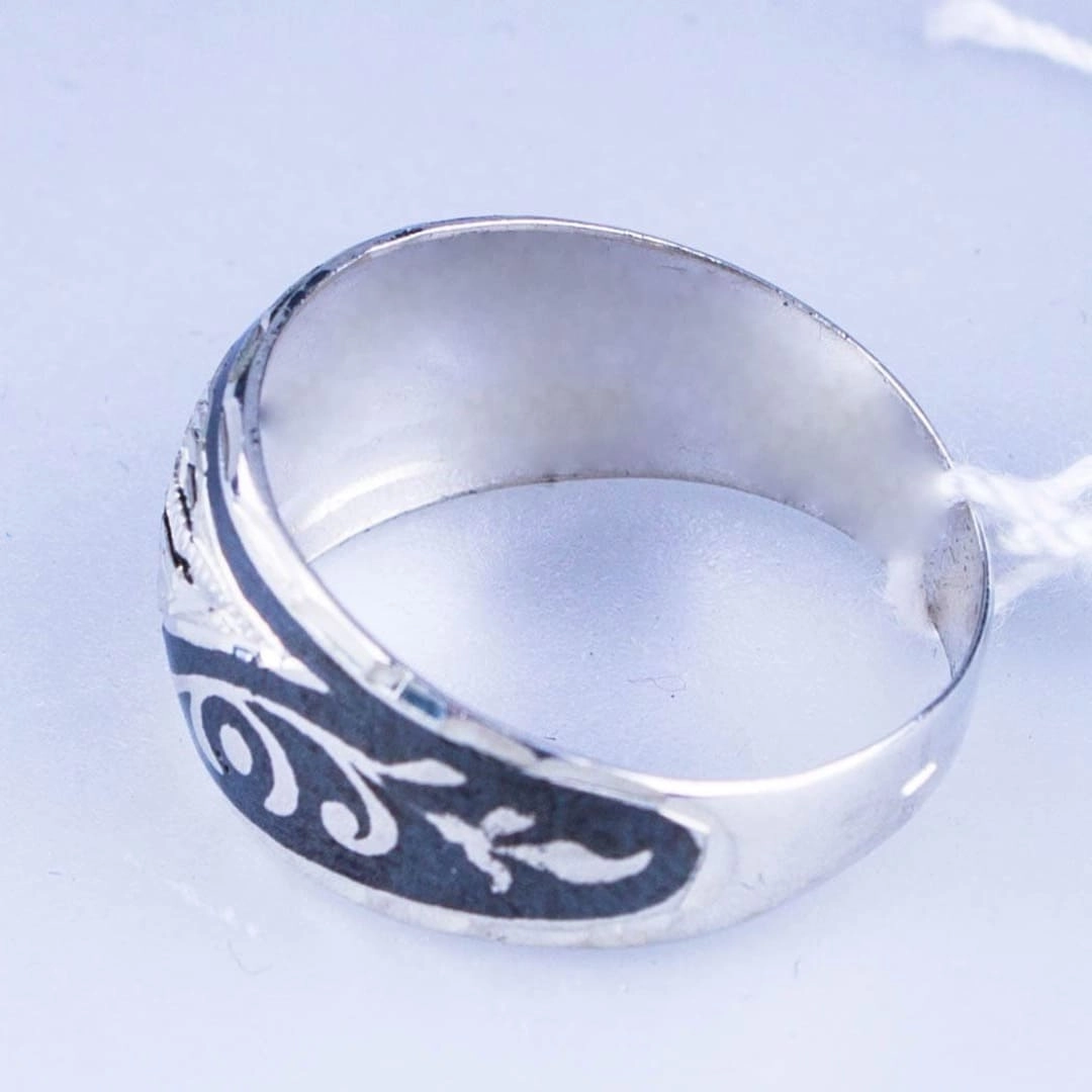 кубачинское серебряное кольцо