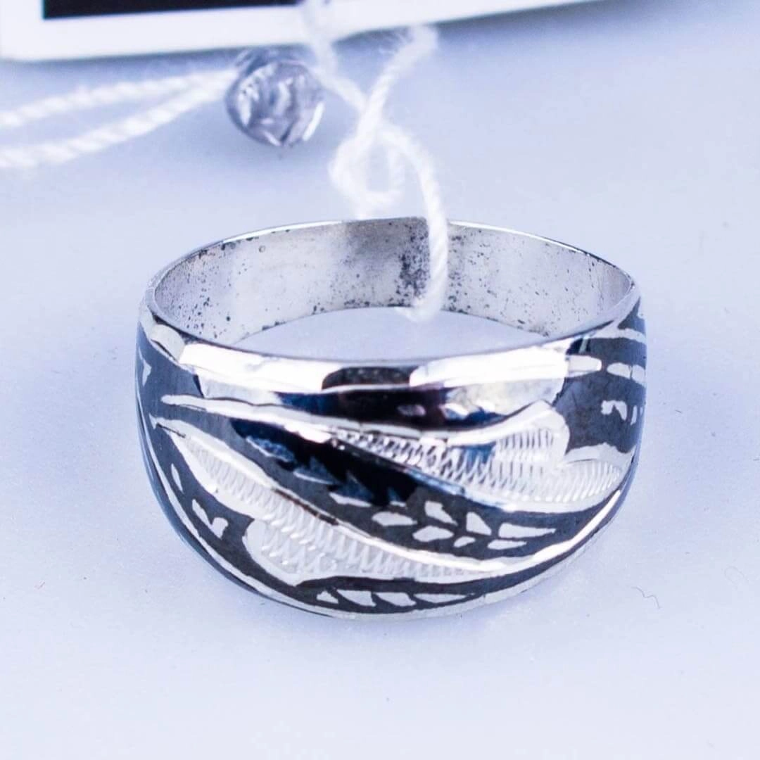 кубачинское серебряное кольцо