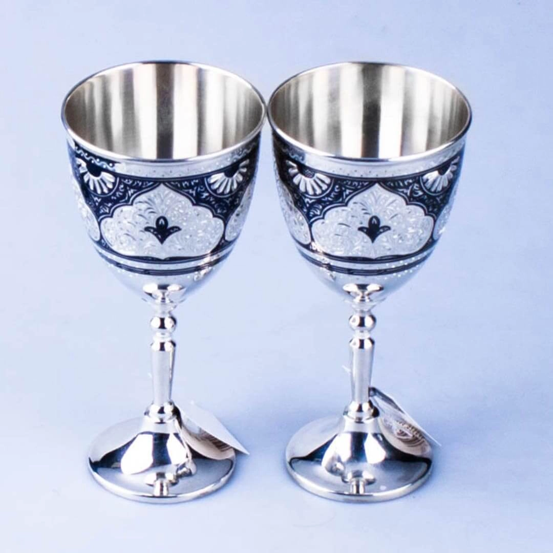 бокалы серебро
