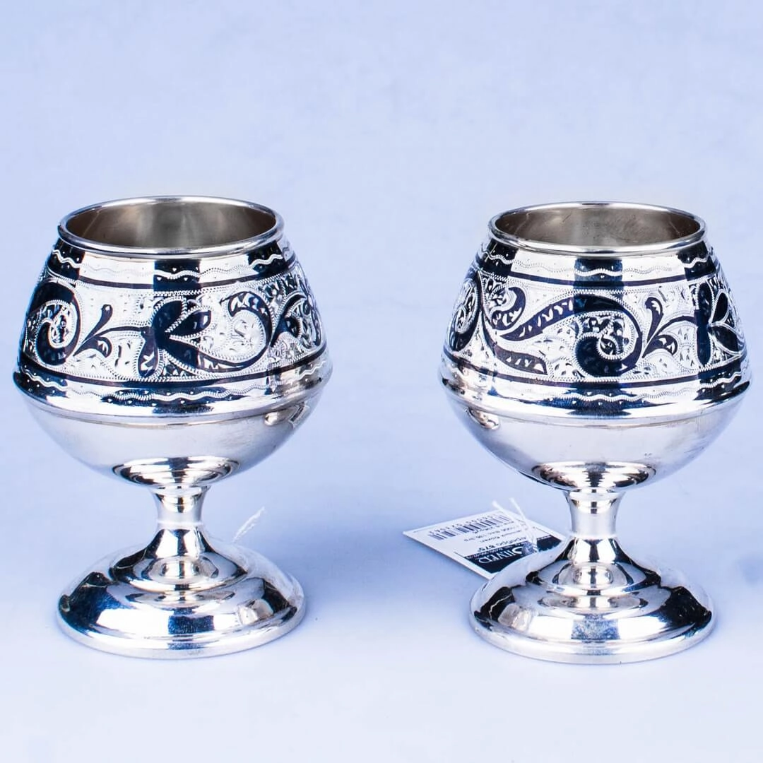 серебряные коньячные бокалы