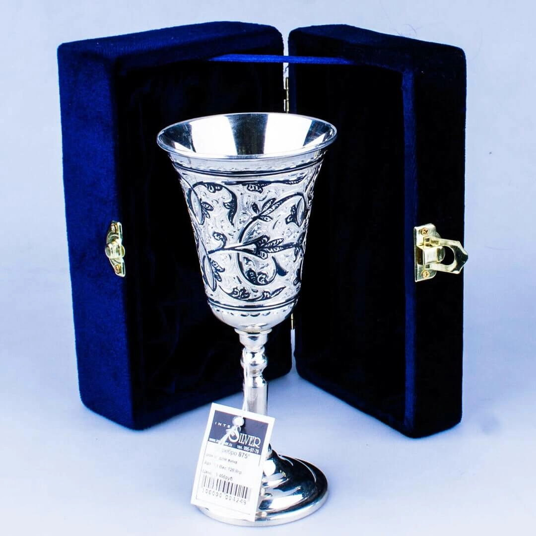 серебряный бокал кубачи