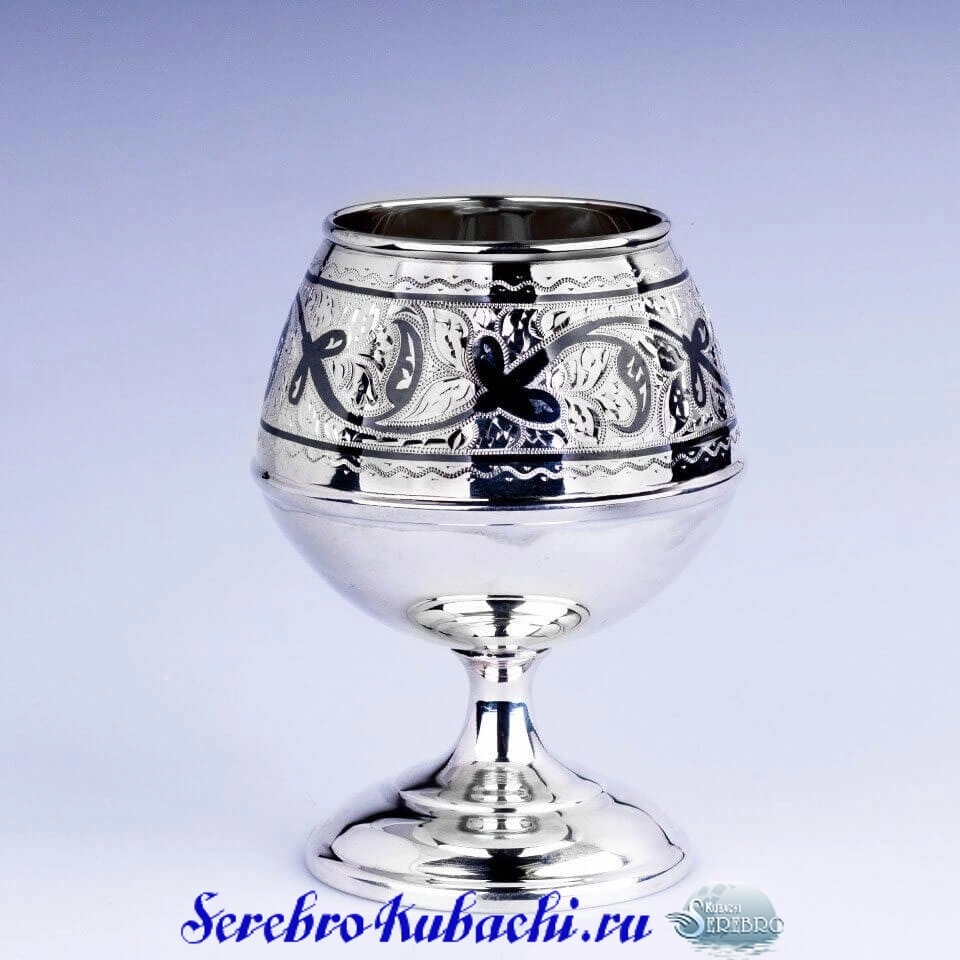 серебряный коньячный бокал