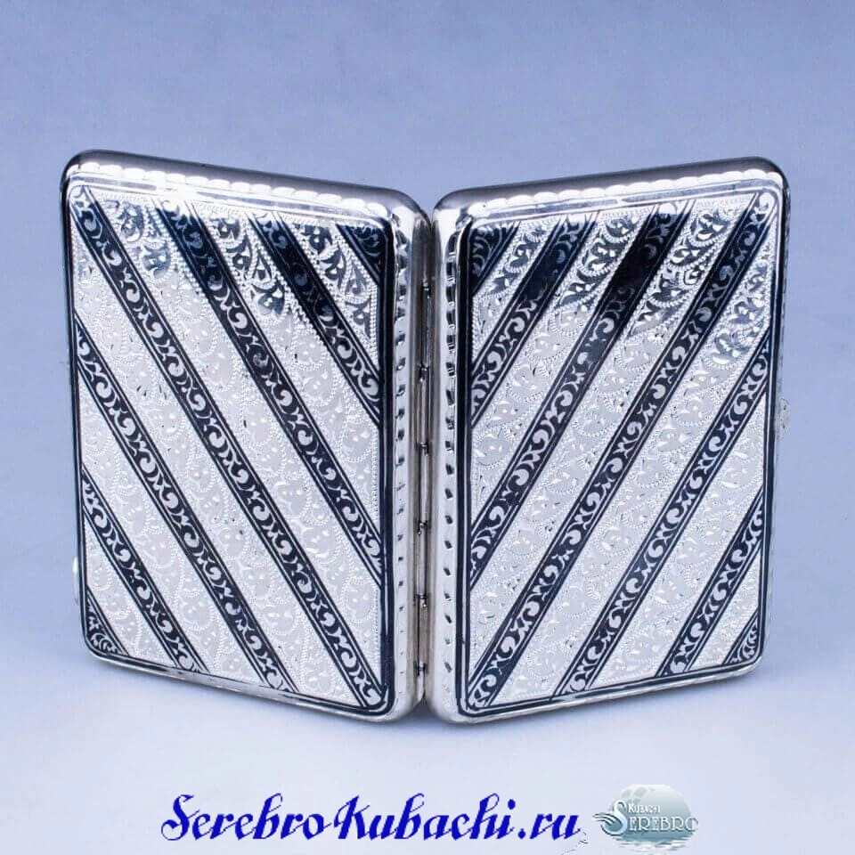 портсигар серебро кубачи