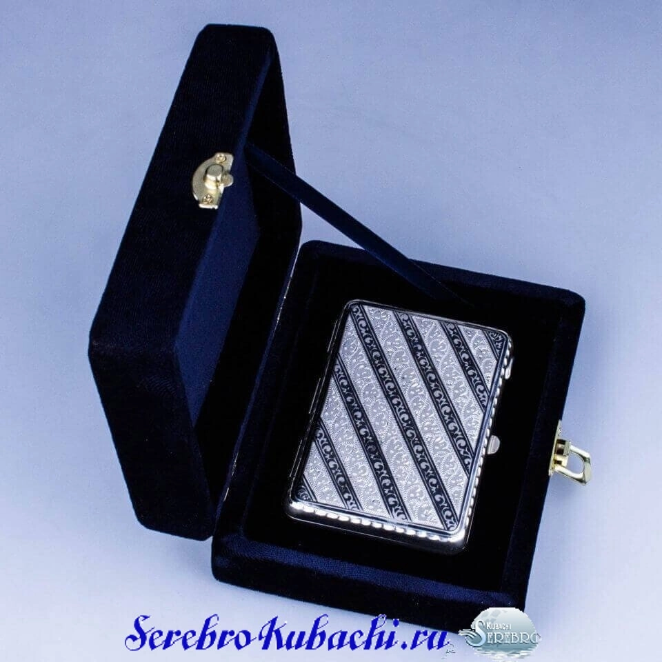 портсигар серебряный кубачи