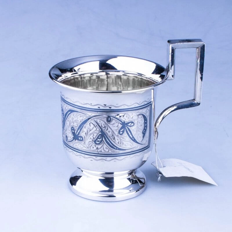 серебряная чашка кубачи