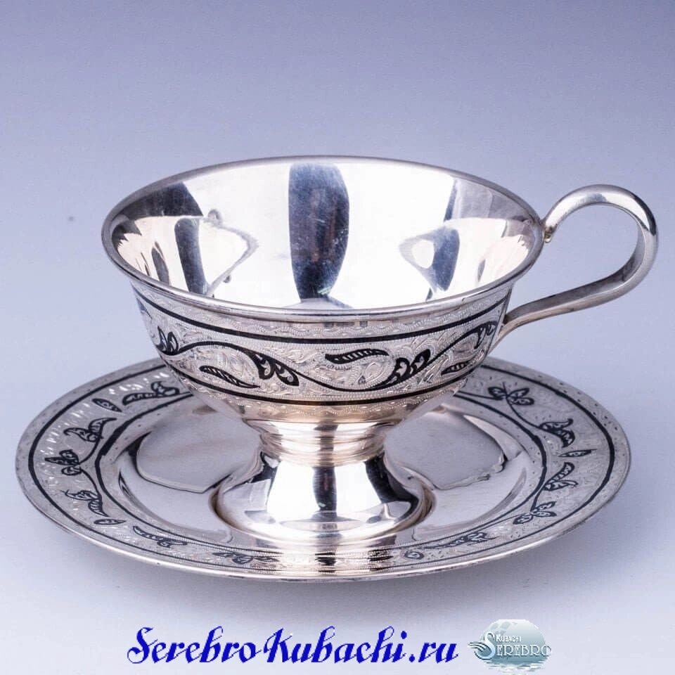 чайная пара серебро