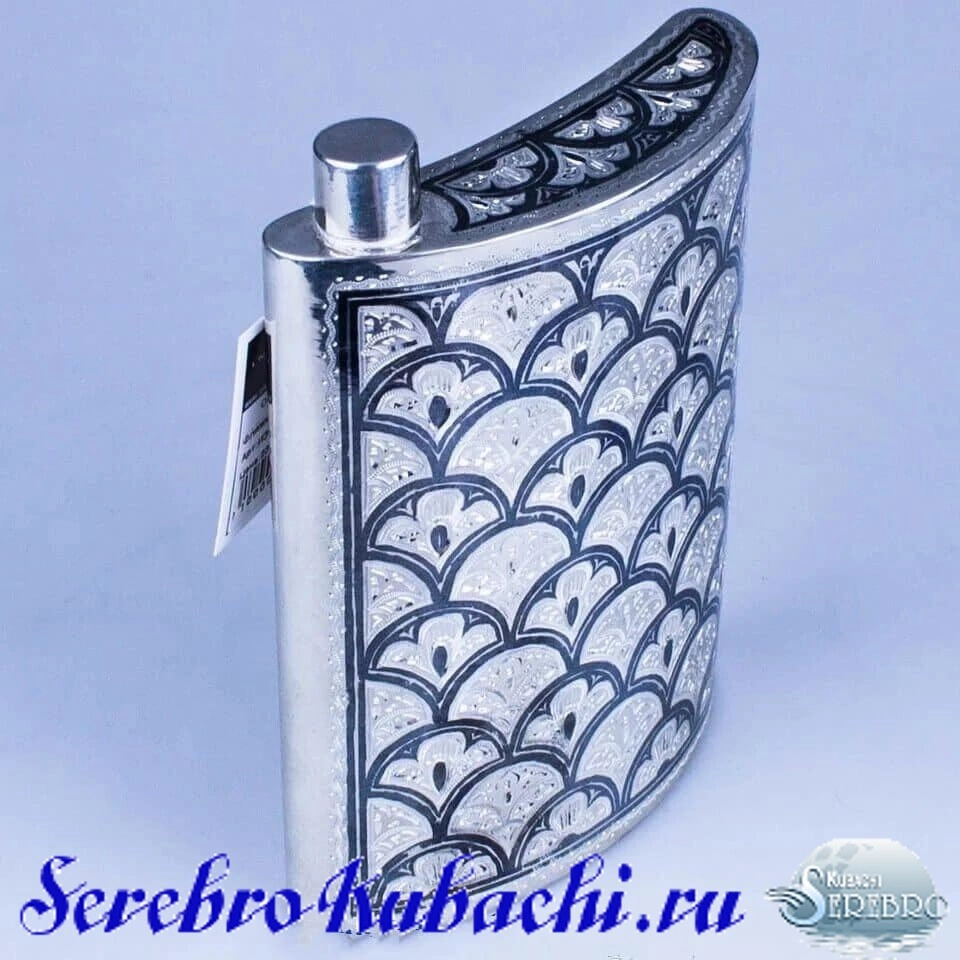 походная фляжка серебро
