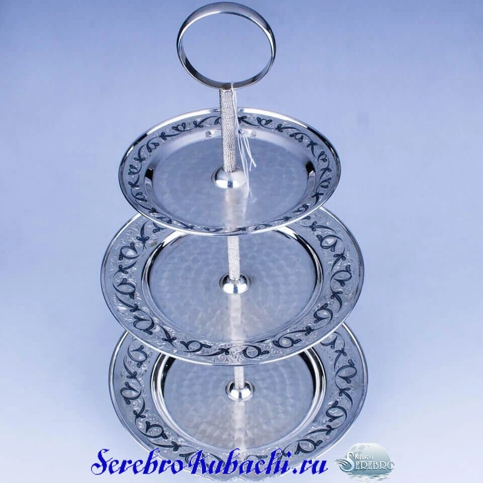 серебряная этажерка