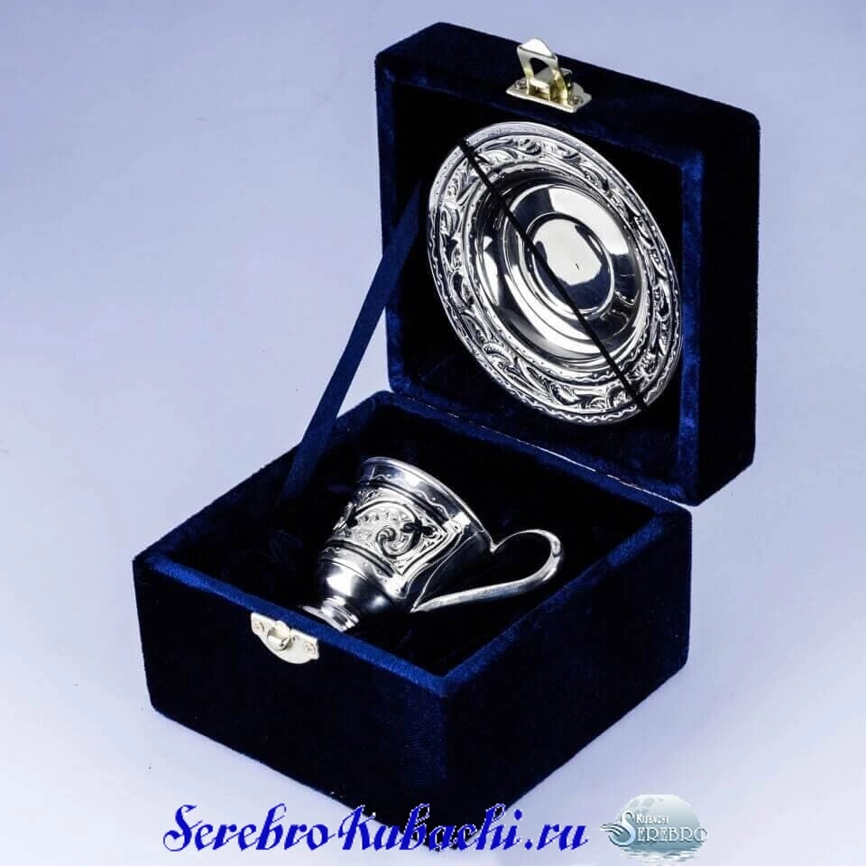 кофейная пара из серебра