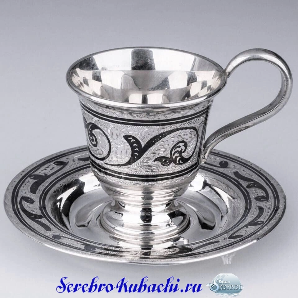 кофейная пара из серебра