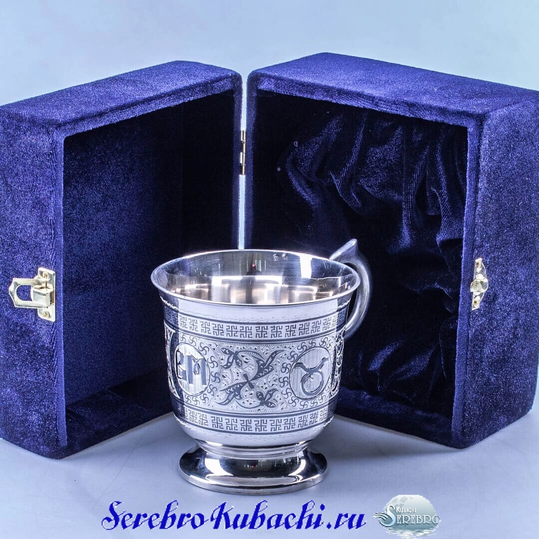 серебряная кружка телец