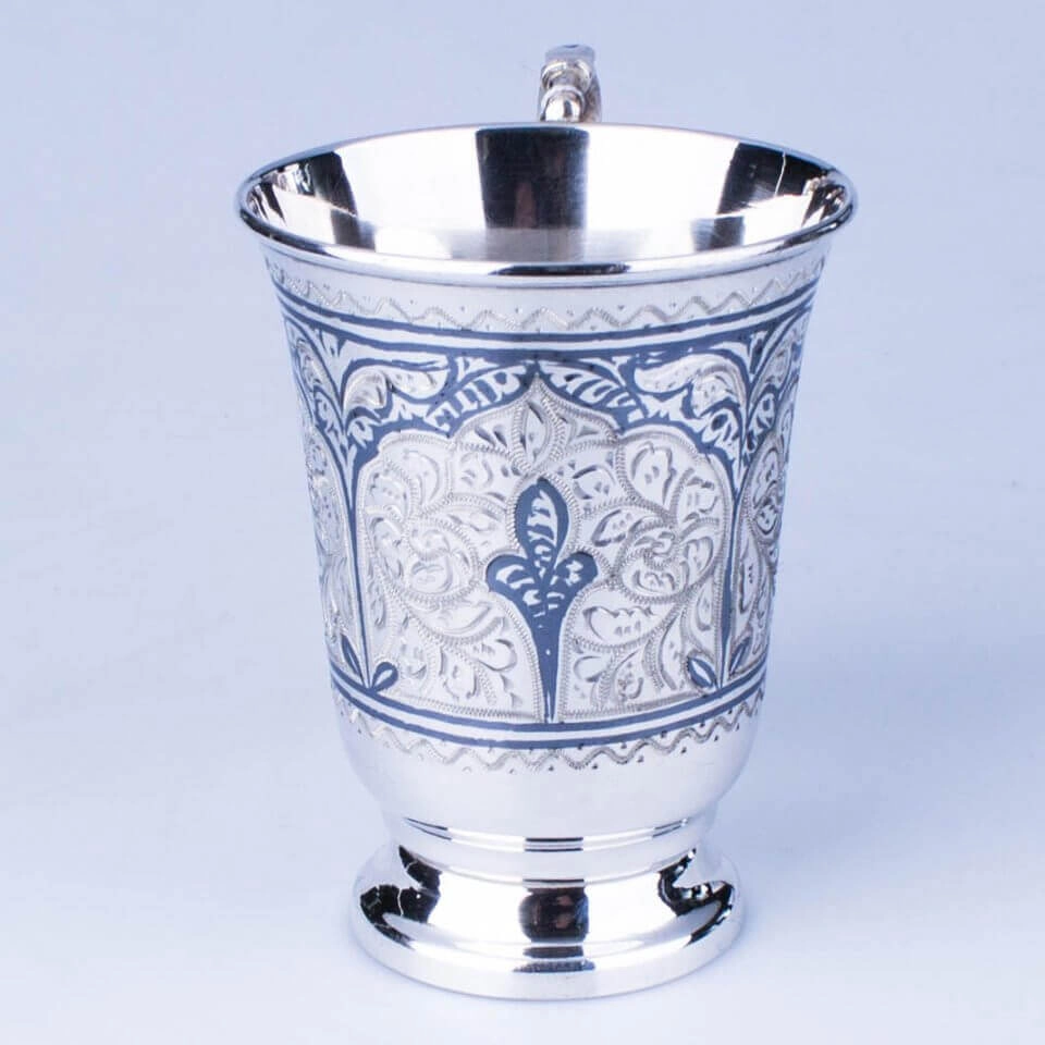 серебряная кружка кубачи