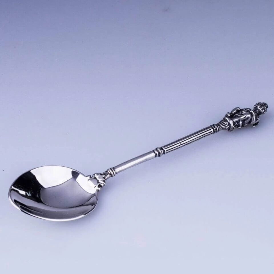 серебряная ложка ангел