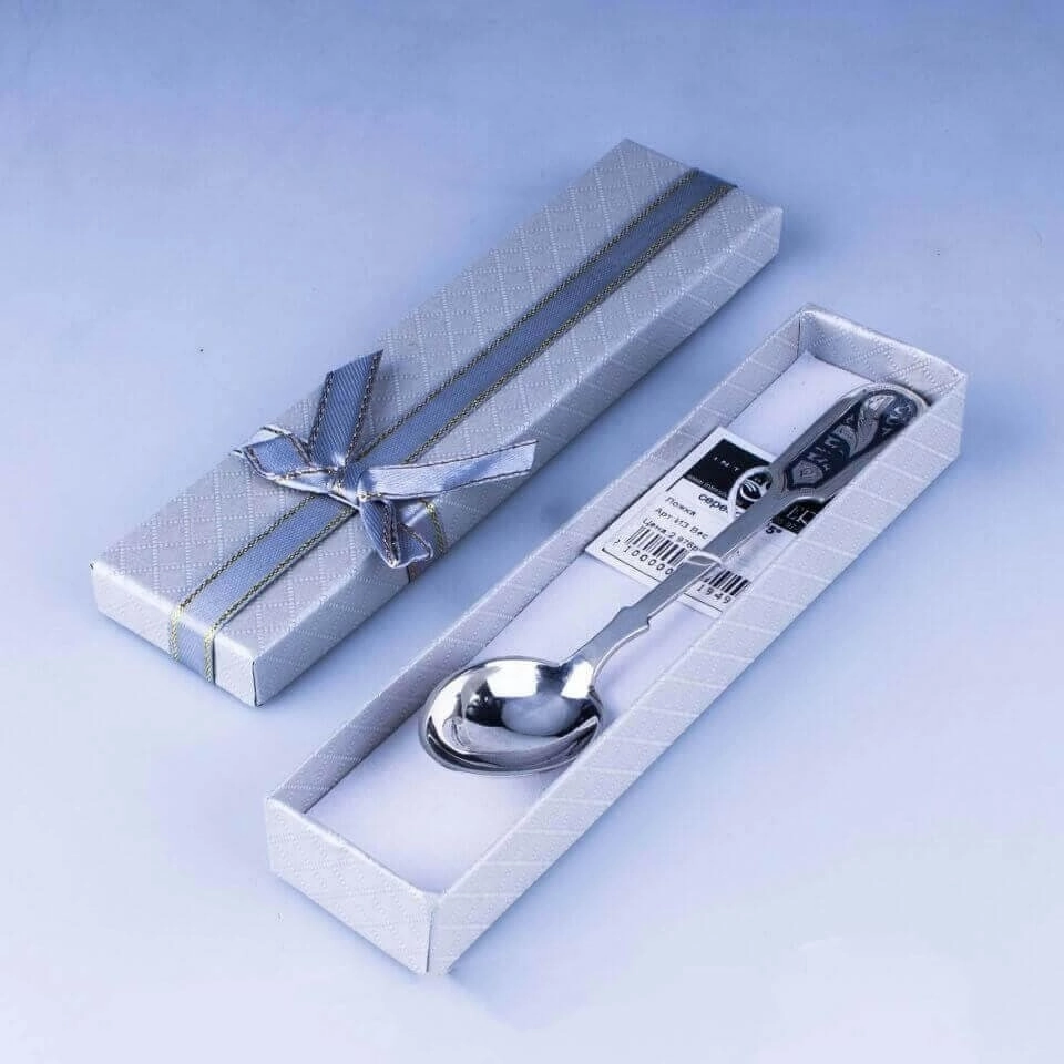 серебряная чайная ложка кубачи