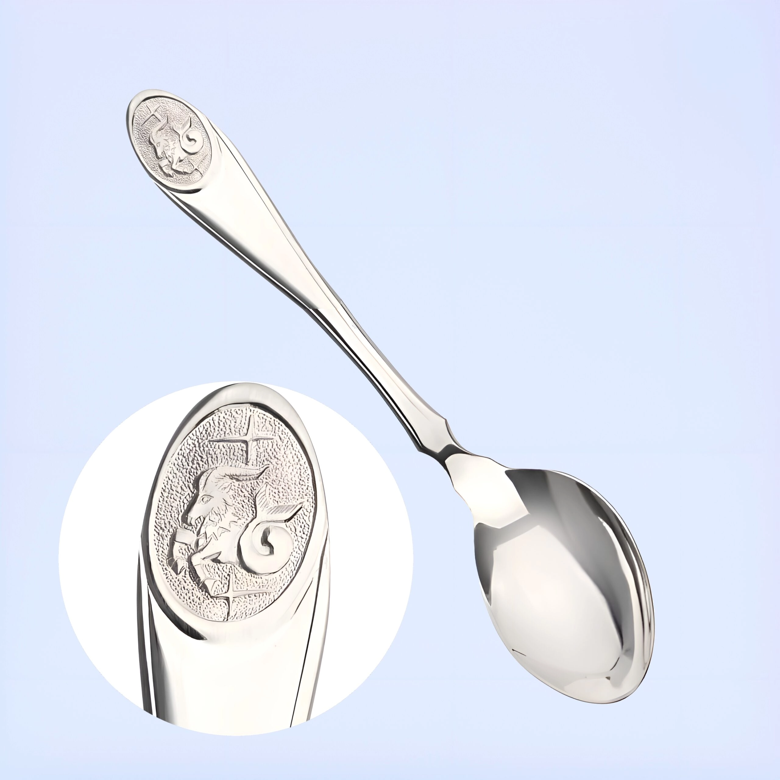 серебряная ложка знак зодиака козерог