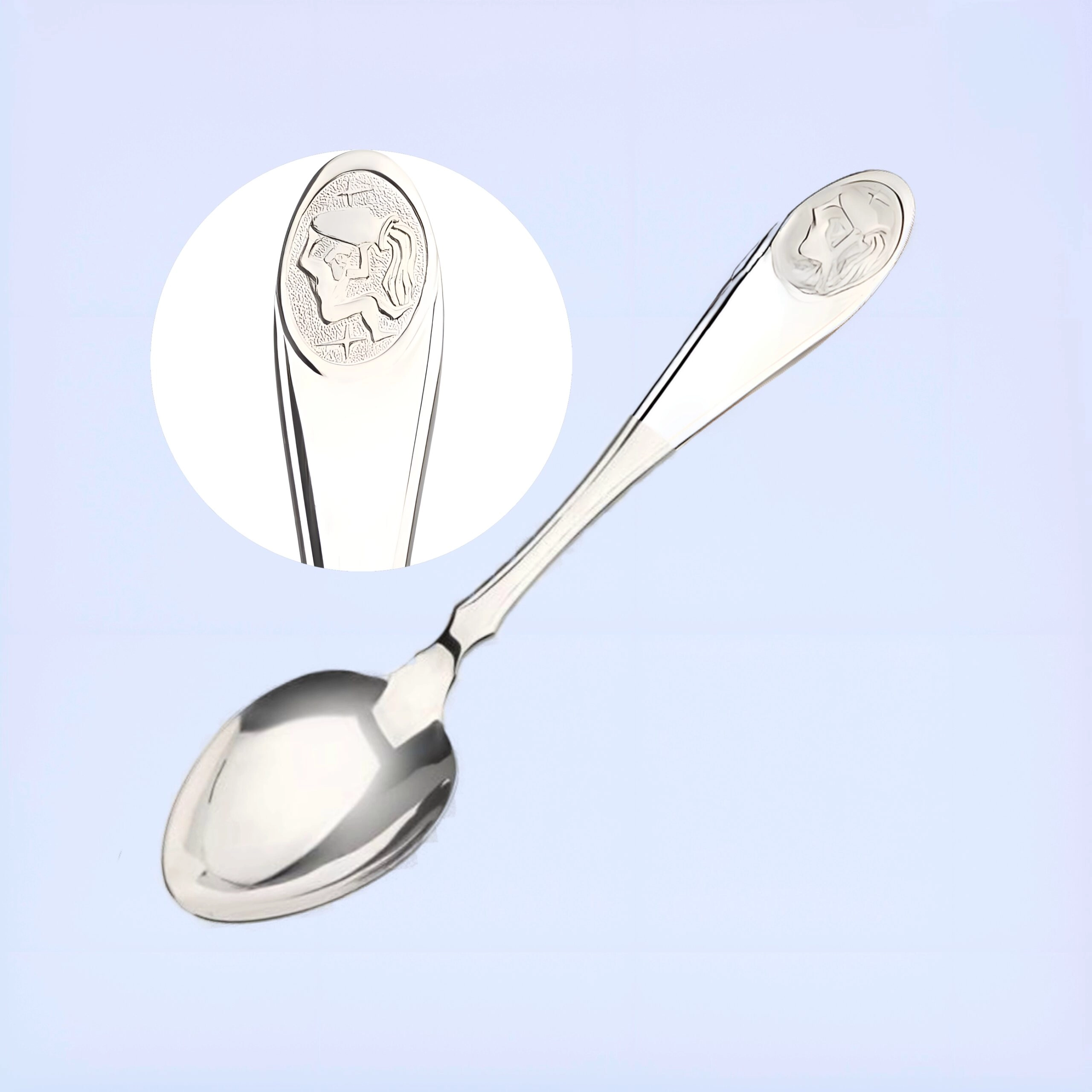 серебряная ложка знак зодиака водолей