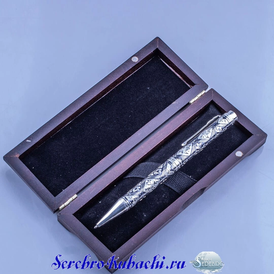 ручка серебряная с гравировкой