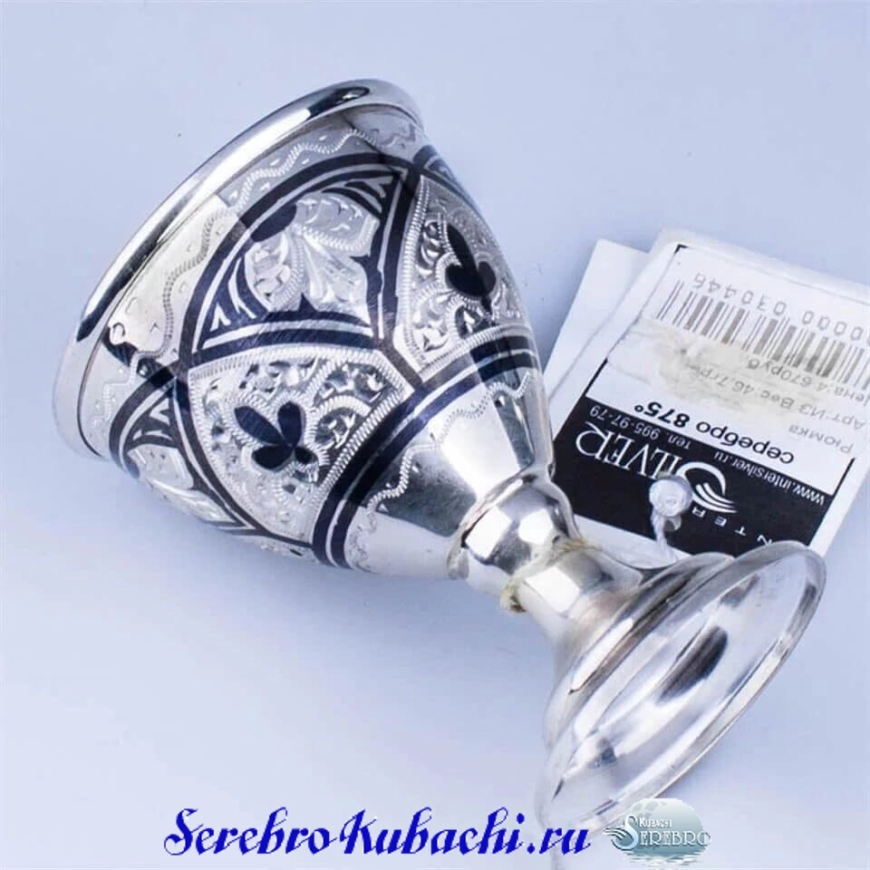 серебряная кубачинская рюмка