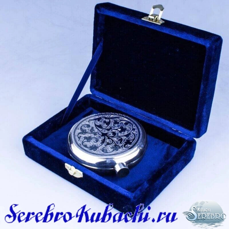 серебряная женская фляжка