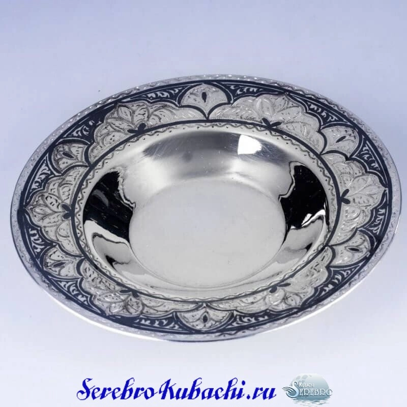 серебряное чайное блюдце