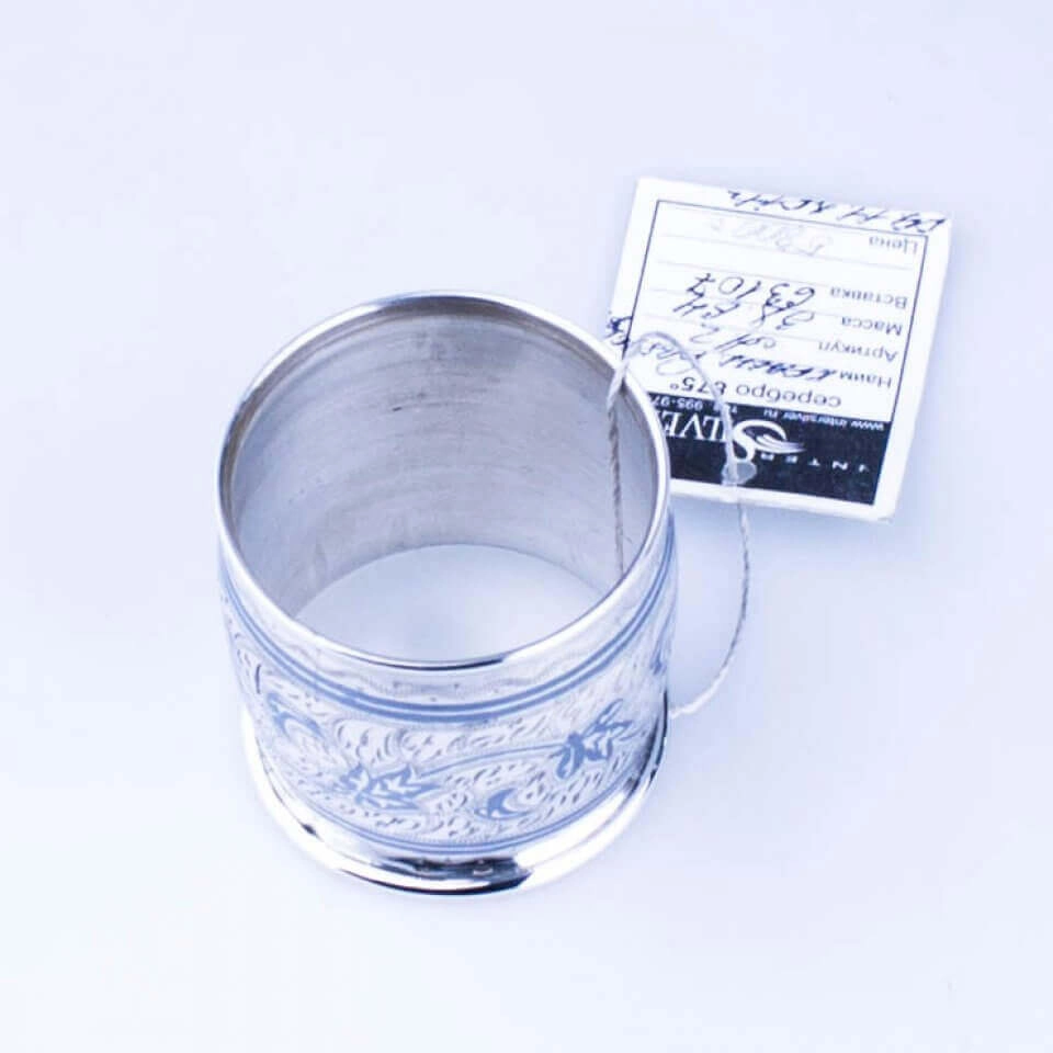 серебряное кольцо для салфеток