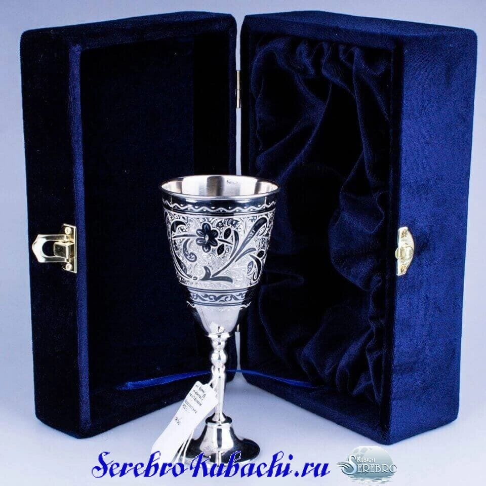 серебряный бокал кубачи