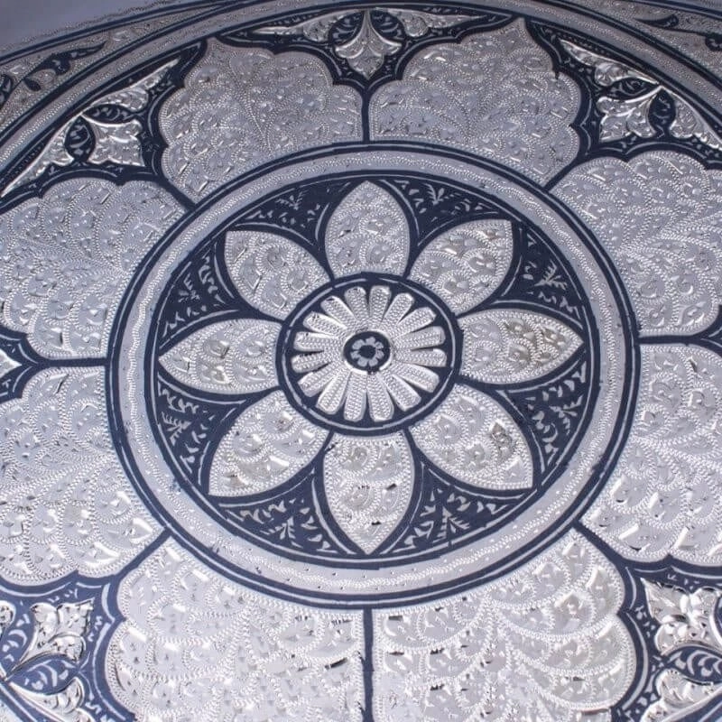 поднос столовый серебряный