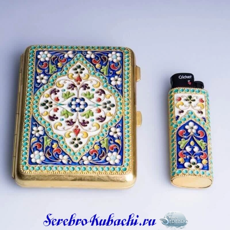 набор портсигар с зажигалкой